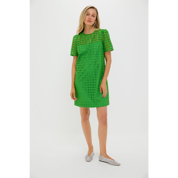 TUCKERNUCK Green Cane Lace Janelle Dress Size XS NWT Retail $248 Tuckernuck - Picture 4 of 8